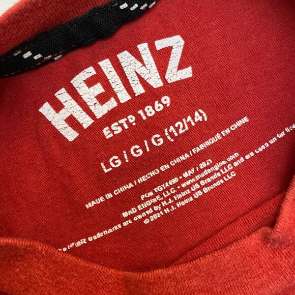 Official HEINZ Ketchup Merchandise Shirt Size L 12/14 silly sunny unique weird - Picture 4 of 9